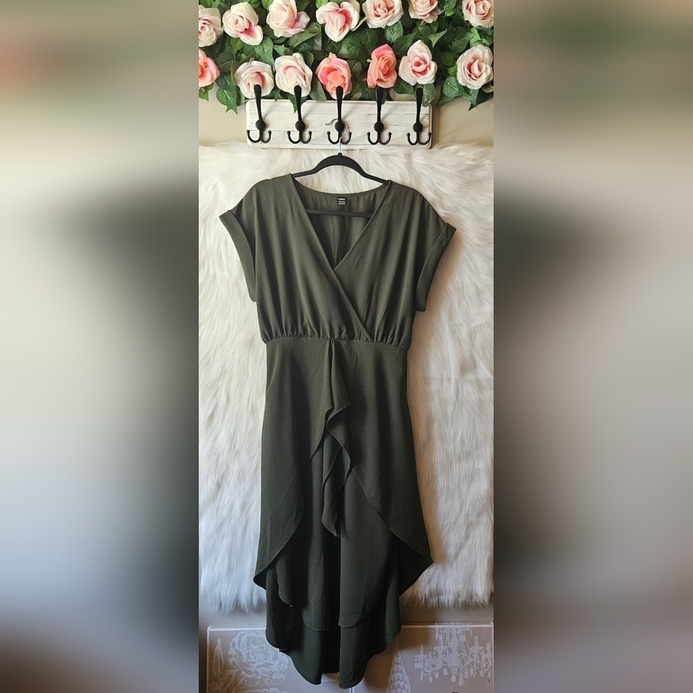 SHEIN Perfectly Ruffled High Low Dress